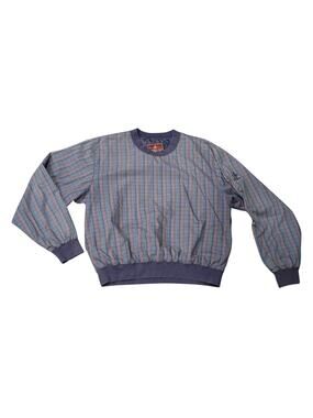 Vintage ProQuip Plaid Crewneck Pullover Golf Sweater Jacket